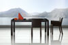 Table Abaco + Armchair and chair Trama